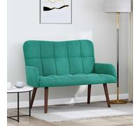 vidaXL Sofá de 2 Plazas Tuquesa 115 x 61 x 87 cm Terciopelo