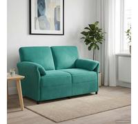 vidaXL Sofá de 2 Plazas Tuquesa 138 x 83 x 95 cm Terciopelo