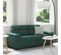 Sofá De 2 Plazas Verde Oscuro, 180x81x84 Cm, Tela Vidaxl