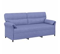 vidaXL Sofá de 3 plazas 198 x 83 x 95 cm Tela Multicolor Azul vaquero