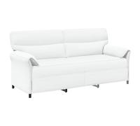 vidaXL Sofá de 3 plazas 198 x 83 x 95 cm Tela Multicolor Blanco