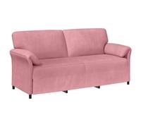 vidaXL Sofá de 3 plazas 198 x 83 x 95 cm Terciopelo Multicolor Rosa