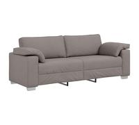 vidaXL Sofá de 3 plazas 220 cm tela Multicolor Taupé