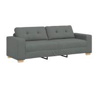 vidaXL Sofá de 3 plazas, 220x78x80 cm, tela Multicolor Gris oscuro