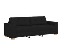 vidaXL Sofá de 3 plazas, 220x78x80 cm, tela Multicolor Negro