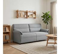 vidaXL Sofá de 3 plazas 3 plaza Gris Claro 198 x 83 x 95 cm Tela
