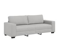 vidaXL Sofá de 3 plazas de tela 220x77x82 cm Multicolor Gris nube