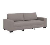 vidaXL Sofá de 3 plazas de tela 220x77x82 cm Multicolor Topo