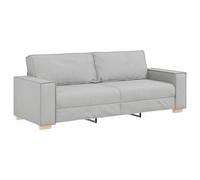 vidaXL Sofá de 3 plazas de tela, 220x78x84 cm Multicolor Gris nube