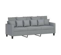 Vidaxl sofá de 3 plazas de tela gris claro 180 cm
