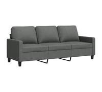 vidaXL Sofá de 3 plazas de Tela Gris Oscuro 180 cm, sofá, loveseat, sofá de salón, sofás, sofá tapizado, Asientos de salón, sofá de 3 Personas