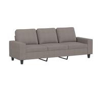 vidaXL Sofá de 3 plazas – Tela gris taupe – 180 cm