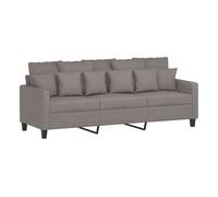 Vidaxl sofá de 3 plazas de tela gris taupe 180 cm