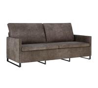 vidaXL Sofá de 3 plazas Gris Oscuro 190 x 81 x 82 cm