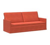 vidaXL Sofá de 3 plazas Rojo Naranja 190 x 81 x 82 cm Tela de Pana