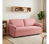 vidaXL Sofá de 3 plazas Rosa 198 x 83 x 95 cm Terciopelo