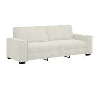 vidaXL Sofá de 3 plazas terciopelo color crema 220x78x84 cm