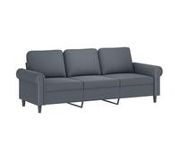 vidaXL Sofá de 3 plazas – Terciopelo gris oscuro – 180 cm