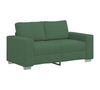 vidaXL Sofá de dos plazas verde oscuro, 160x77x82 cm, tela de pana