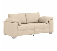 vidaXL Sofá de dos plazas 180 cm tela Multicolor Crema