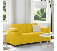 vidaXL Sofá de dos plazas amarillo, 180x77x82 cm, terciopelo