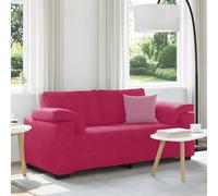vidaXL Sofá de dos plazas color rojo vino, 180x77x82 cm, terciopelo
