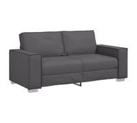 vidaXL Sofá de Dos plazas Gris 180 cm Cuero sintético, Sofá Moderno para la Sala de Estar, Sofá Rectangular cómodo, Sofá de Cuero sintético Duradero, Lounge ergonómico, Muebles urbanos con Estilo