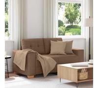 vidaXL Sofá Loveseat 160x77x82 cm de tela Multicolor Marrón