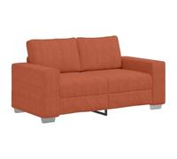 Sofá De Dos Plazas Rojo Anaranjado De 160x77x82 Cm, De Tela De Pana Vidaxl