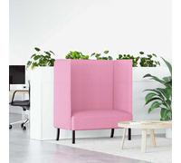 vidaXL Sofa de Espalda Alta 101cm Rosa tela