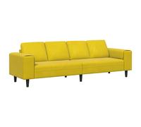 vidaXL Sofá de sala 250 x 77 x 76 cm Multicolor Amarillo