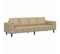 vidaXL Sofá de sala Gris Claro 250 x 77 x 76 cm