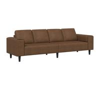 vidaXL Sofá de sala 250 x 77 x 76 cm Multicolor Marrón