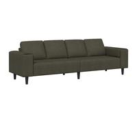 vidaXL Sofá de sala Verde militar 250 x 77 x 76 cm