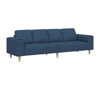 vidaXL Sofá de sala 250 x 77 x 76 cm Poliéster Multicolor Azul