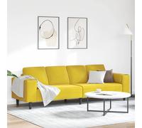 vidaXL Sofá de sala Amarillo 250 x 77 x 76 cm