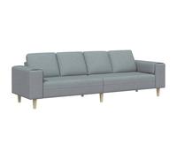 vidaXL Sofá de sala 250 x 77 x 76 cm Poliéster Gris claro