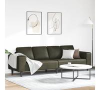 vidaXL Sofá de sala 250 x 77 x 76 cm Multicolor Marrón ejército