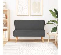 Vidaxl Sofá De Tela Gris Oscuro 117x55,5x77 Cm