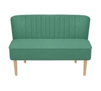 vidaXL Sofá mueble para salón y oficina 117 x 55,5 x 77 cm de tela verde