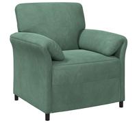 vidaXL Sofá de una plaza 88 x 83 x 95 cm Terciopelo Multicolor Verde mar