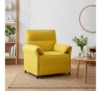 vidaXL Sofá, 100% poliéster, estructura de metal, MDF y contrachapado