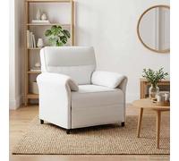 vidaXL Sofá de una plaza Blanco 88 x 83 x 95 cm Tela