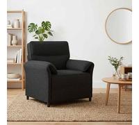vidaXL Sofá de una plaza Negro 88 x 83 x 95 cm Tela
