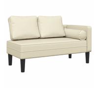 vidaXL Sofá diván con cojines cuero sintético en color Gris/Crema/Capuchino y más | acolchados duraderos para sofás de jardín terraza exterior
