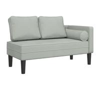 vidaXL Sofá diván con cojines terciopelo en color Gris claro/Crema/Negro y más | acolchados duraderos para sofás de jardín terraza exterior