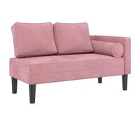 vidaXL Sofá diván con Cojines Terciopelo Rosa
