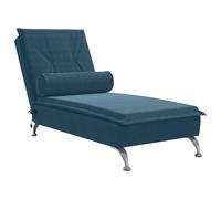 vidaXL Sofá diván de masaje con cojín de terciopelo en color Azul/Rosa/Gris oscuro y más | acolchados duraderos para sofás de jardín terraza exterior