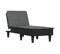 vidaXL Sofá diván de tela gris oscuro