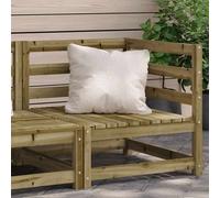 vidaXL Sofá esquinero de jardín madera de pino impregnada 70x70x67 cm